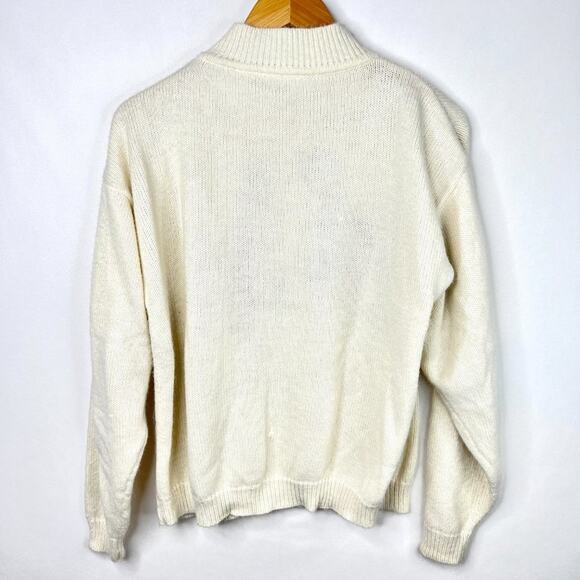 Vintage Russ Studio Wool Blend Ski Knit Sweater Medium - Picture 3 of 9